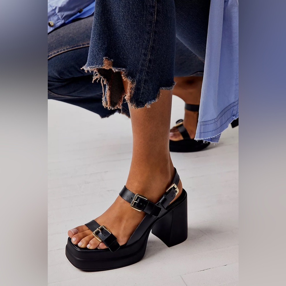 Free People Pamela Double Stack Platform Heels
